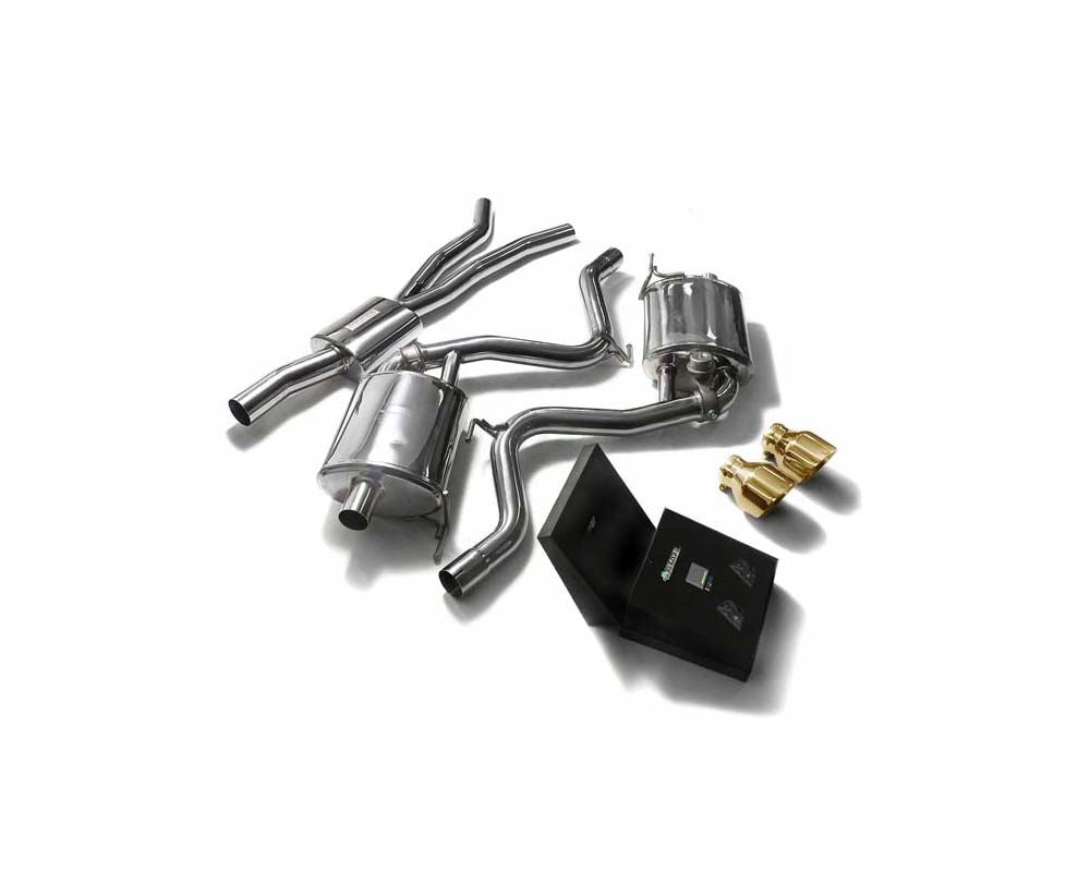 Valvetronic Exhaust System Ford Mustang 2.3L with Gold Tips | ML Performance Car Parts