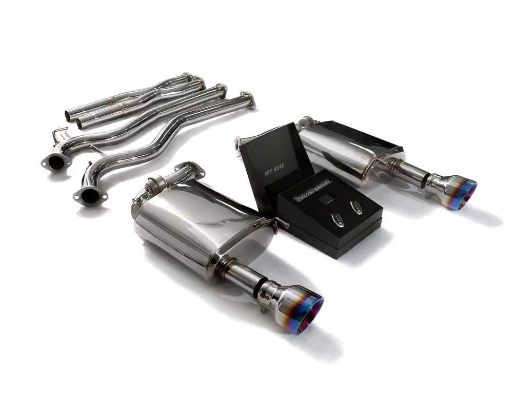 Valvetronic Exhaust System Ford Mustang GT V8 Convertible with Blue Coated Tips | ML Performance Car Parts