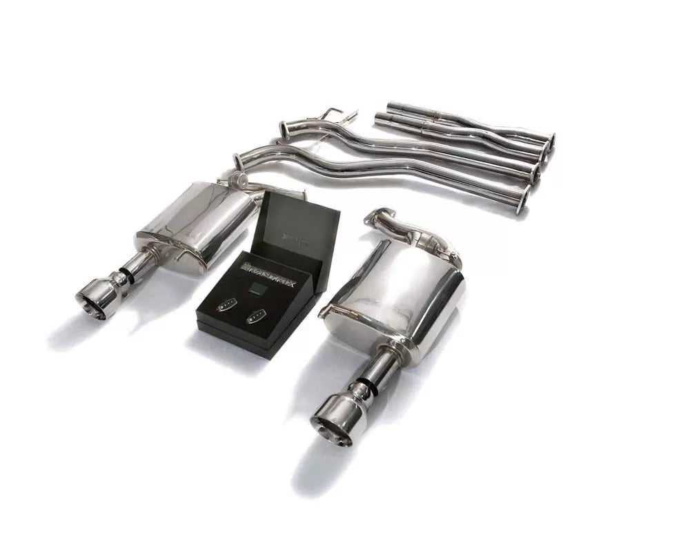 Valvetronic Exhaust System Ford Mustang GT V8 Convertible with Chrome Silver Tips | ML Performance Car Parts