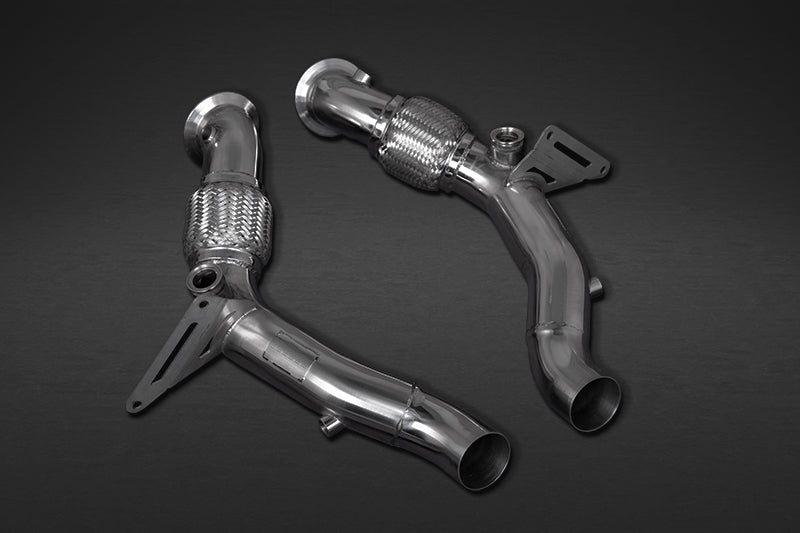 Capristo 02FE12703012 Ferrari SF90 Catless Downpipes (with Heat Blankets) 