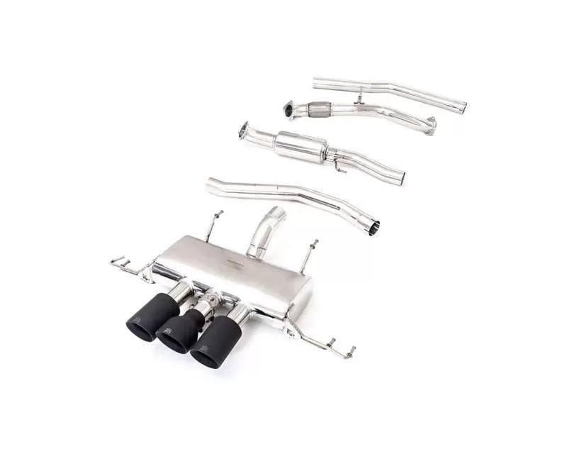 Stainless Steel Valvetronic Exhaust System Honda Civic FL5 Type-R 2.0L Turbo with Matte Black Tips | ML Performance Car Parts