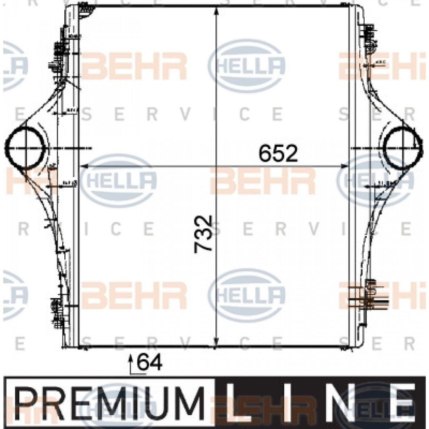 Hella 8ML 376 723-751 Intercooler