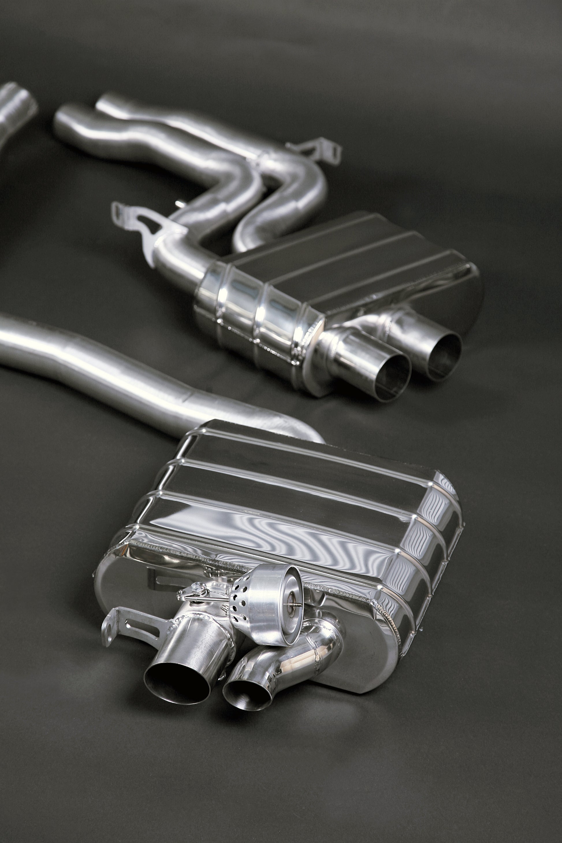 Capristo 02AU05203001 Audi RS4 (B8) ECE Valved Exhaust with Middle Silencer Pipes 