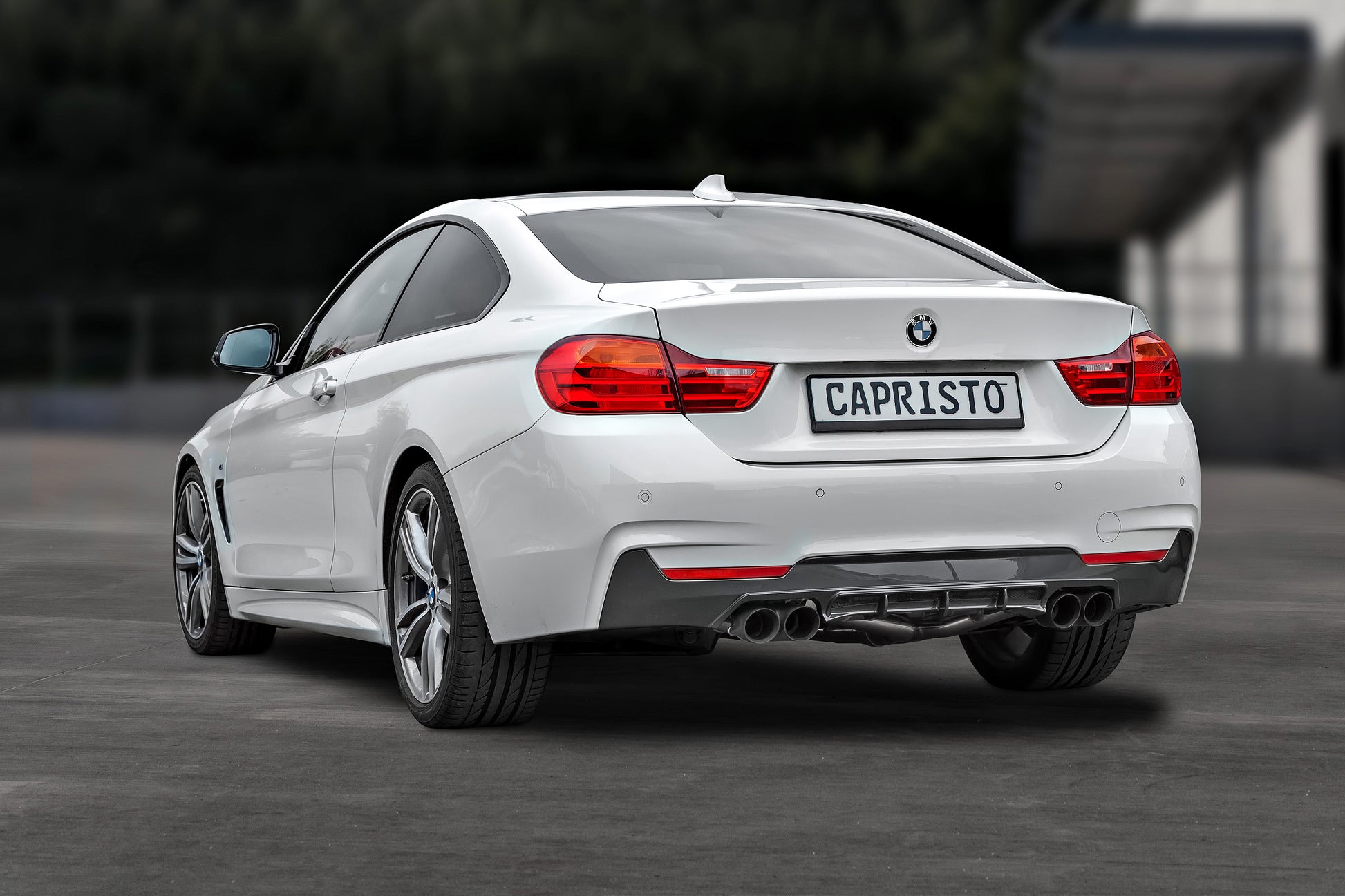 Capristo 02BM02103003 BMW 428i Valved Exhaust with Middle Silencer and Skirt Diffuser (CES3) 