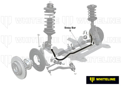 Whiteline BBF43 BMW 1 Series E80 and 3 Series E90 Front Sway Bar - 27mm Non Adjustable (Inc. 1 & 3)