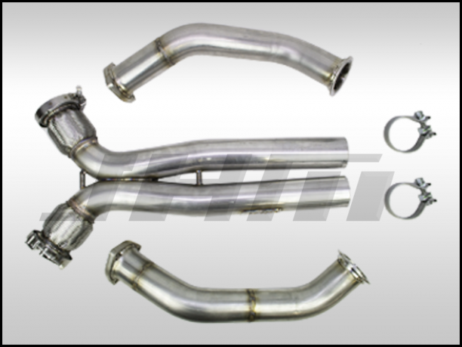 JHM Audi 4.2L FSI B8 RS5 2.75" Performance Downpipe and X-Pipe Combo