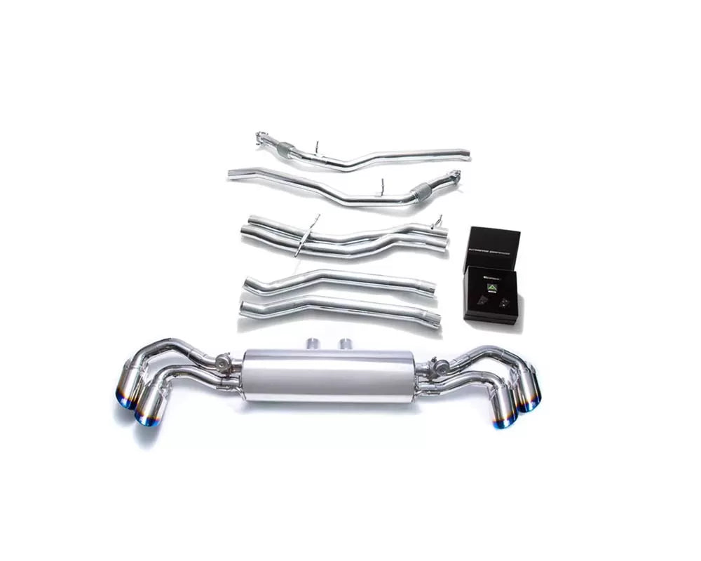 Valvetronic Exhaust System Lamborghini Urus 4.0L V8 2018 with Blue Coated Tips | ML Performance Car Parts