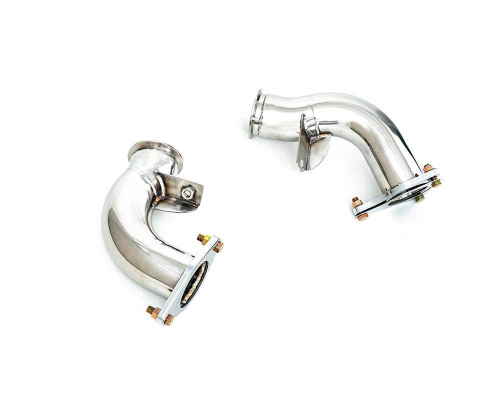 High-flow Performance Race Pipe with Cat-simulator Nissan RZ34 3.0L Twin-Turbo 2022+ | ML Performance Car Parts