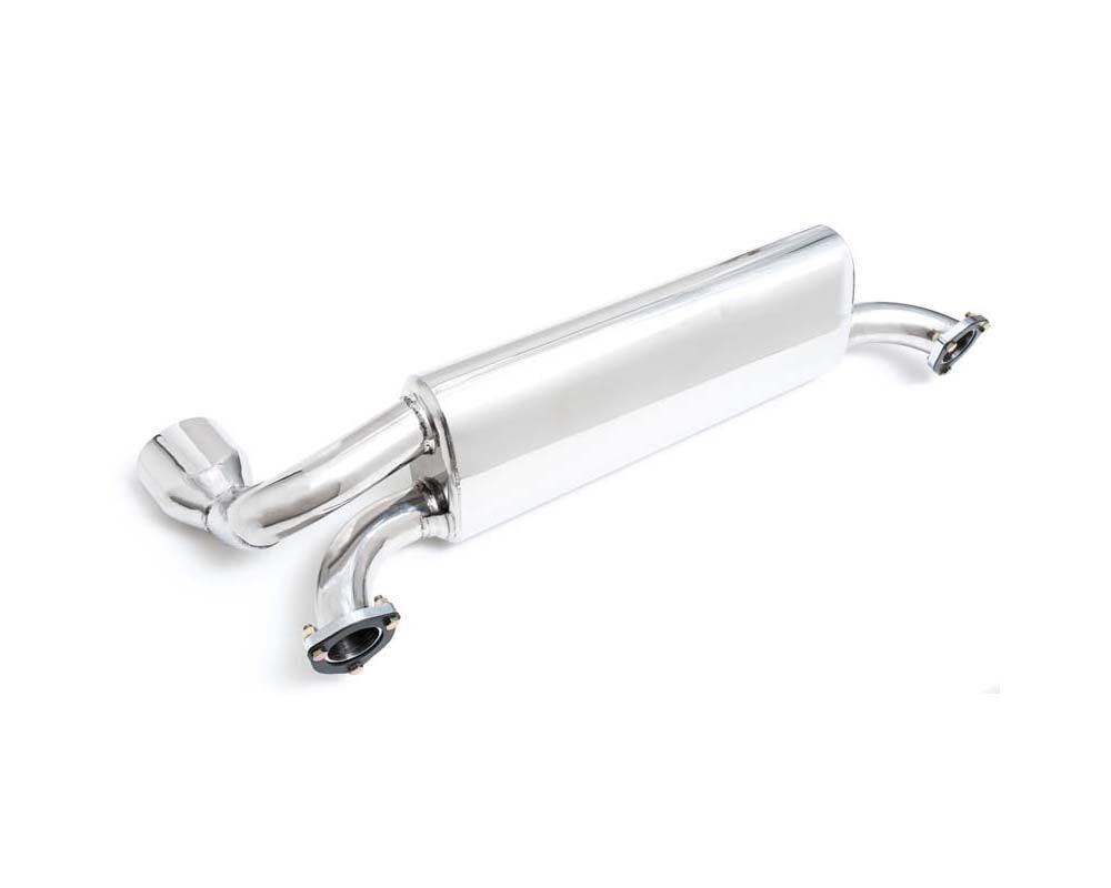 Stainless Steel Muffler with Chrome Silver Tip Porsche Carrera 964 6.6L 1989-1993 | ML Performance Car Parts