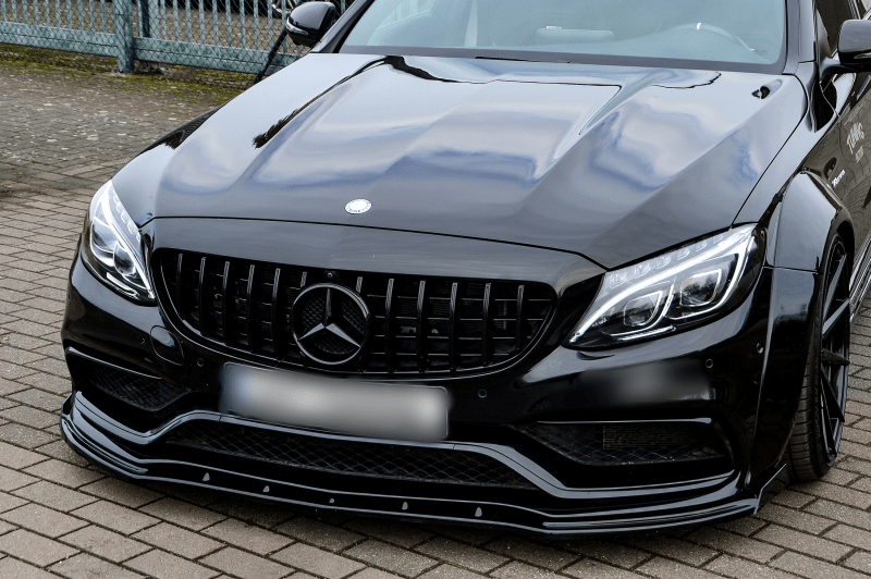 ProTuning Mercedes W205 C205 A205 C63 AMG Front Bumper Valance Wing Splitter