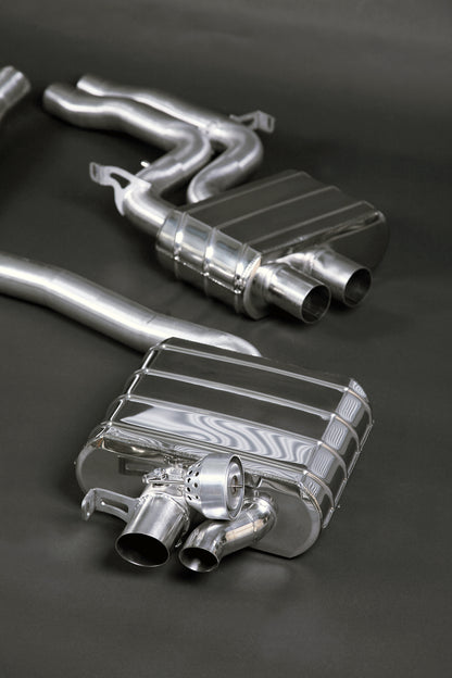 Capristo 02AU00503001 Audi RS5 (B8) ECE Valved Exhaust with Middle Silencer Pipes 