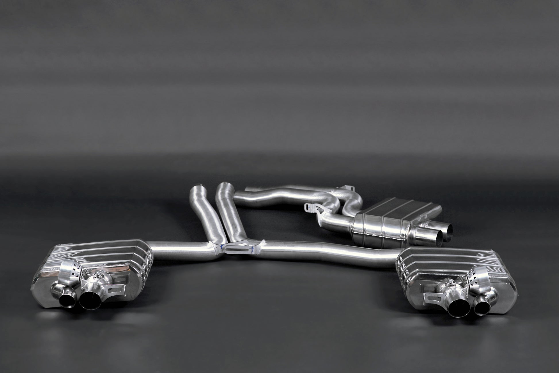 Capristo 02AU00503001 Audi RS5 (B8) ECE Valved Exhaust with Middle Silencer Pipes 