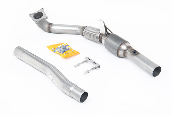 Milltek SSXAU1046 Audi Cast Downpipe With 200 Cell Race High Flow Cat - For Use With The 2.75 And  (Inc. TT)