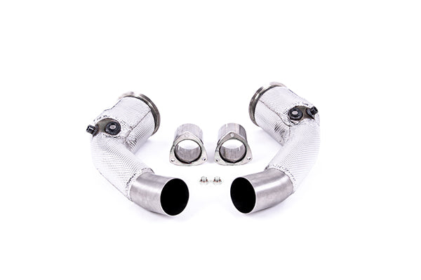 Milltek SSXAU908 Audi Large-Bore Downpipes And Cat Bypass Pipes (Inc. RS6, RS7, S8)