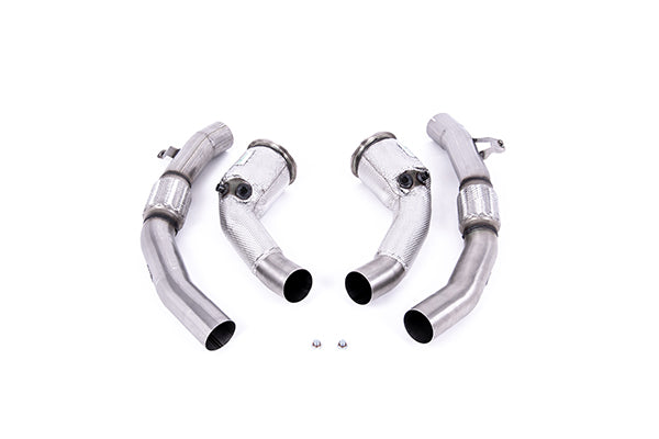 Milltek SSXAU909 Audi Large Bore Downpipes And Hi-Flow Sports Cats (Inc. RS6, RS7, S8)