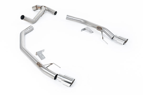 Milltek SSXFD444 Ford Twin Outlet (Ranger Raptor Style) With GT-90 Polished Tips (Inc. Ranger)