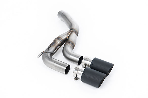 Milltek SSXLR167 Land Rover / Range Rover Rear Silencer with Twin Jet-90 Carbon Trims  (Inc. Defender)