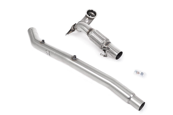 Milltek SSXVW677 Audi Volkswagen 94mm / 3.7Inch Id Turbo Outlet To 80mm / 3.15Inch Downpipe With Decat (Inc. S3, Golf)