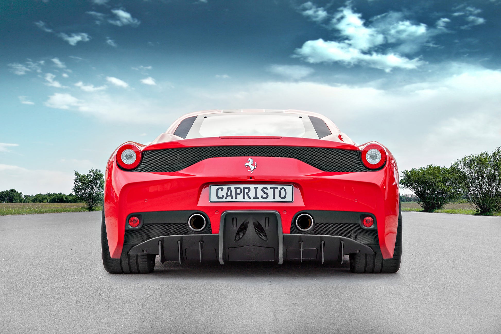 Capristo 03FE00410020LG Ferrari 458 Speciale Carbon Rear Diffuser 