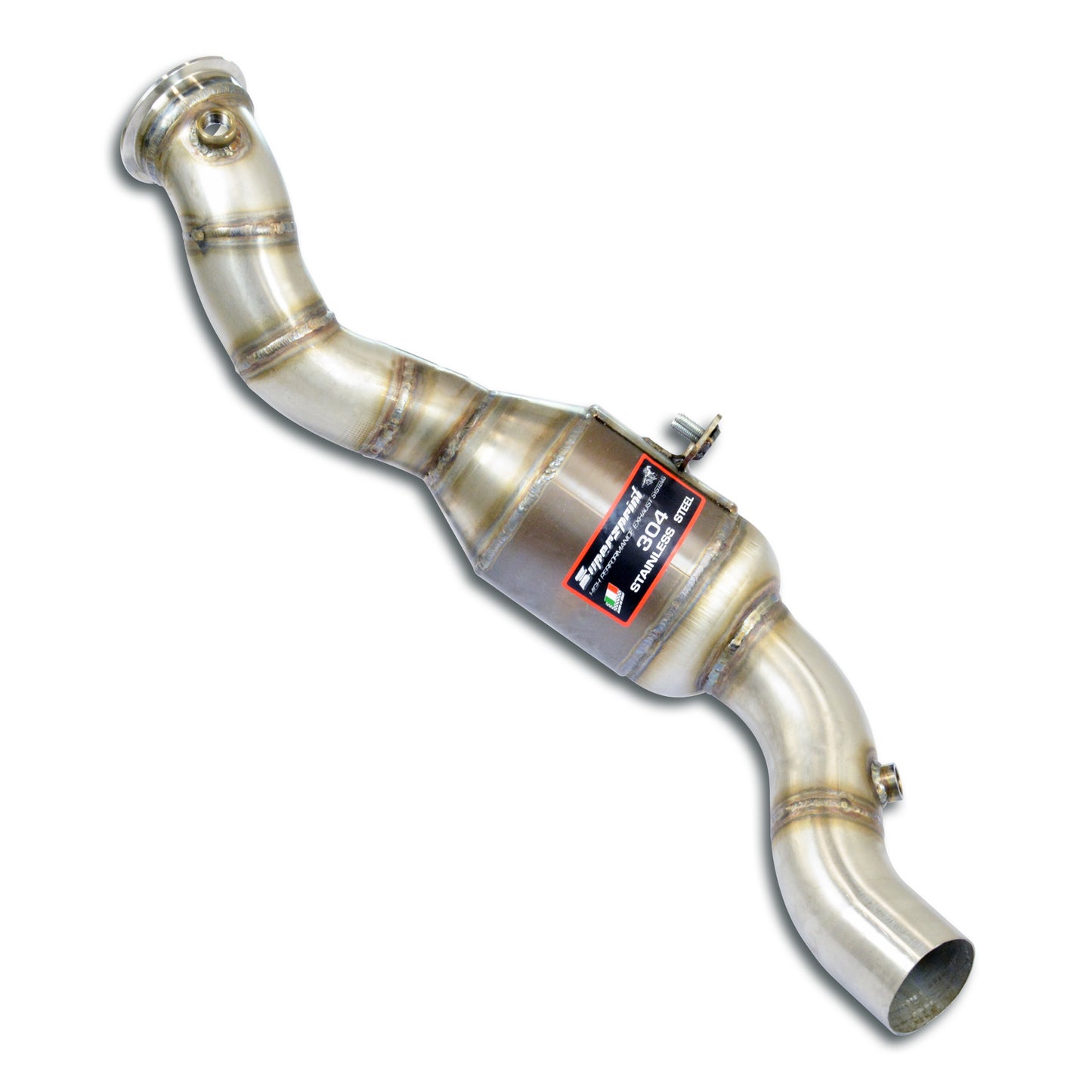 Supersprint Maserati Ghibli Trofeo Metallic Catalytic Downpipe - Left