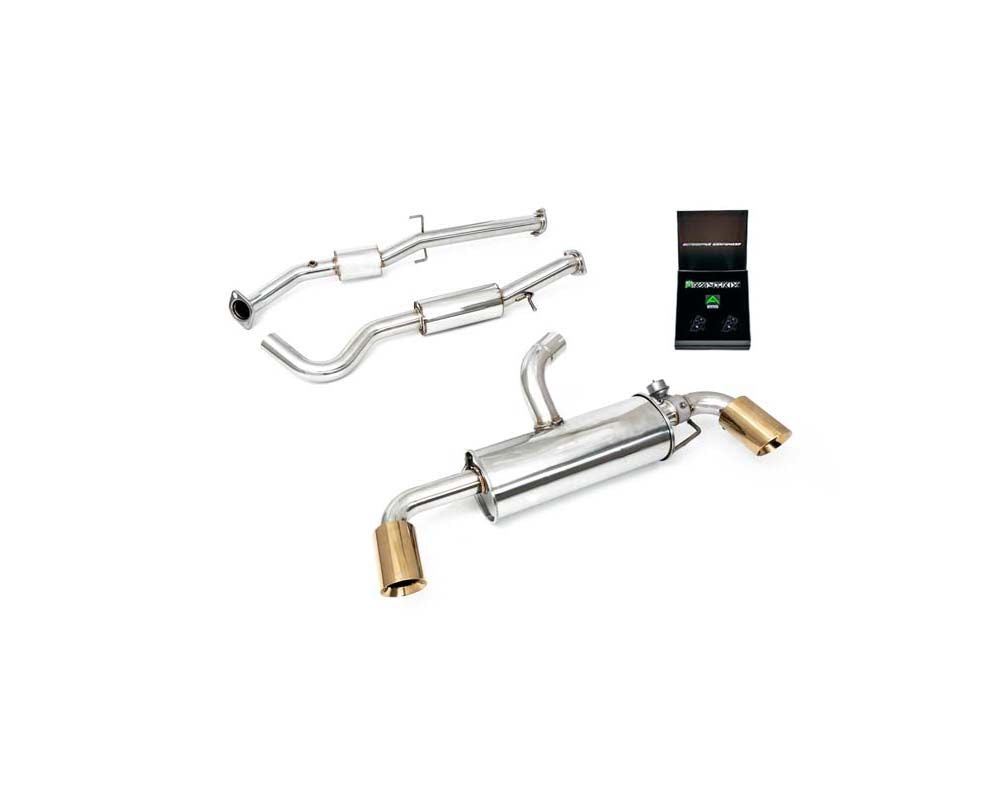 Valvetronic Exhaust System Toyota Yaris GR 2020+ with Gold Tips | ML Performance Car Parts