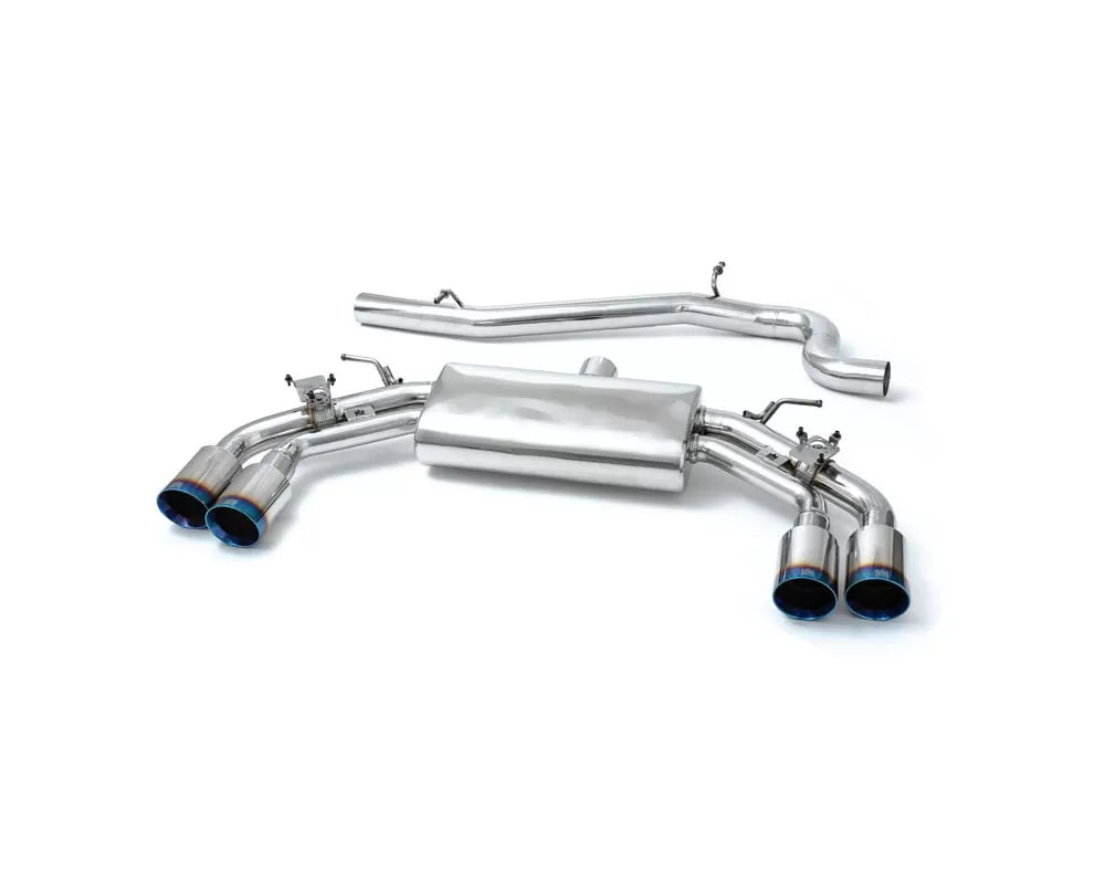 Valvetronic Exhaust System Volkswagen Tiguan R 2.0 TFSI 2020+ with Blue Coated Tips | ML Performance Car Parts