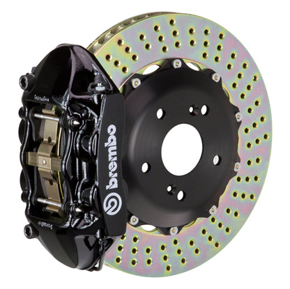 Brembo 2P-.6007A 4-Piston Monobloc Calipers  328x28mm (12.9") 2-Piece Discs Brake Disc (Rear)