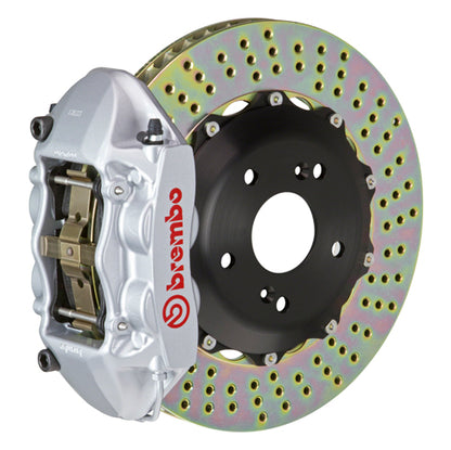 Brembo 2P-.6007A 4-Piston Monobloc Calipers  328x28mm (12.9") 2-Piece Discs Brake Disc (Rear)