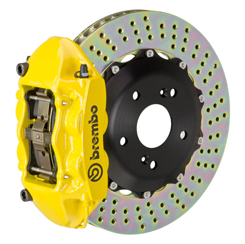 Brembo 2P-.6007A 4-Piston Monobloc Calipers  328x28mm (12.9") 2-Piece Discs Brake Disc (Rear)