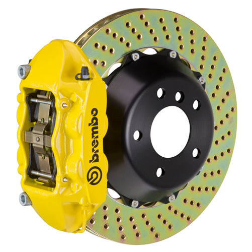 Brembo 2P-.8048A 4-Piston Monobloc Calipers  345x28mm (13.6") 2-Piece Discs Brake Disc (Rear)