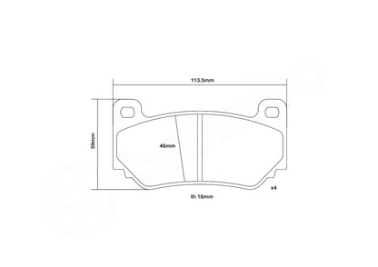 Brembo 07.B315.32-HP2 | HP2 Brake Pads