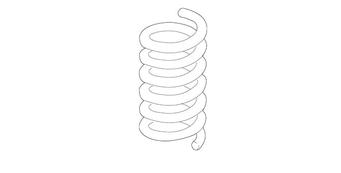 Genuine BMW 31337847701 Front Coil Spring