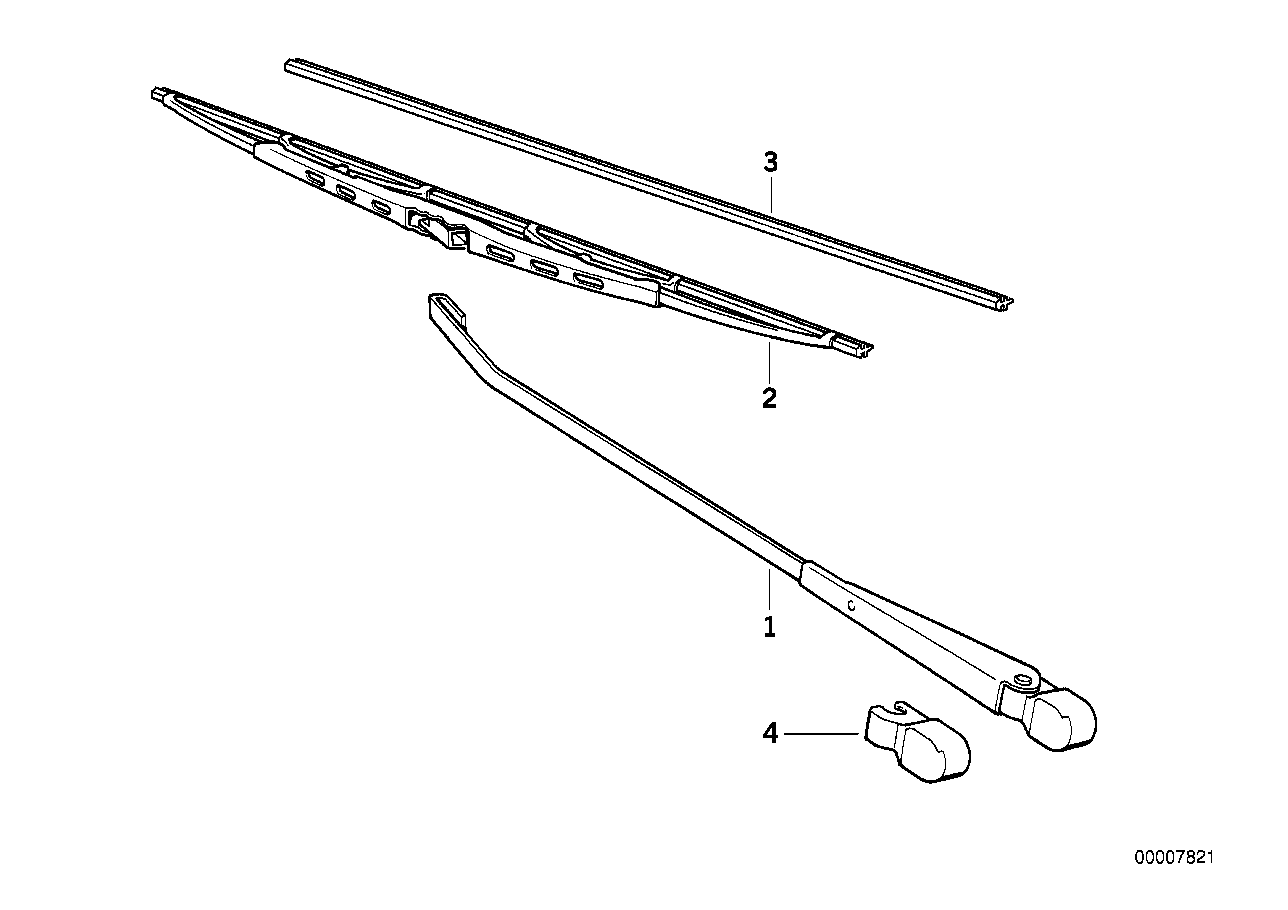 Genuine BMW 61611372554 Wiper Arm Right | ML Performance UK Car Parts