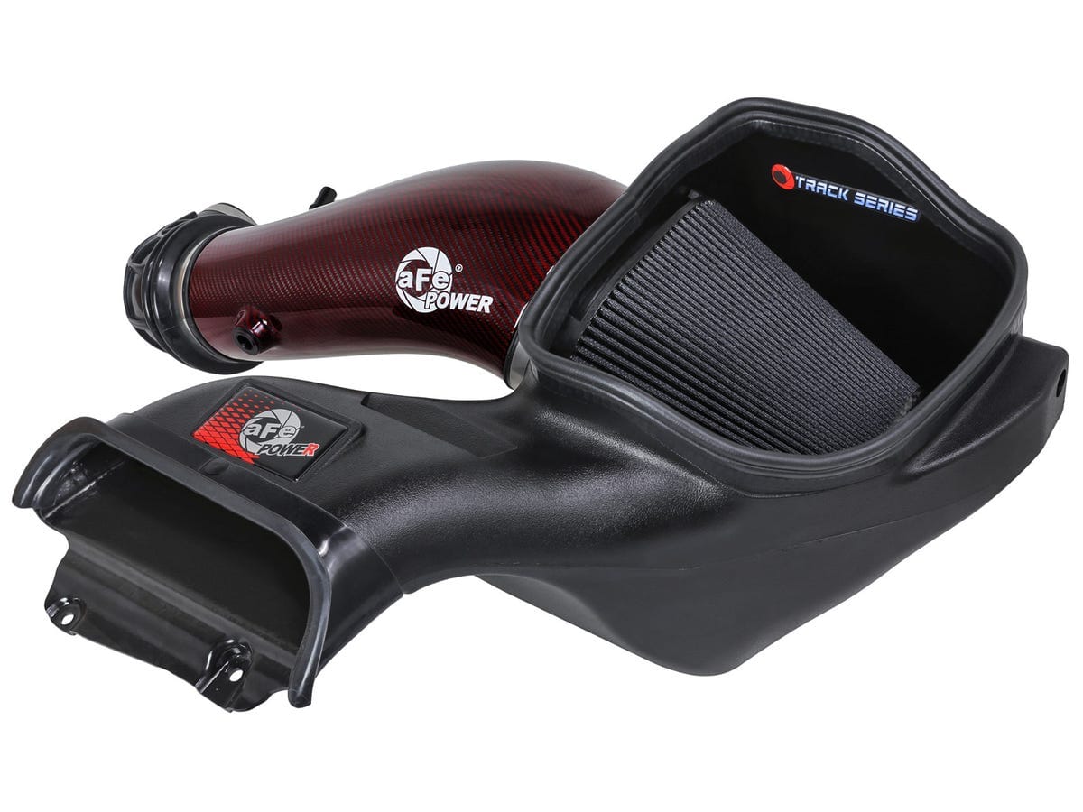 Track Series Red Kevlar/Carbon Fiber Intake System w Pro 5R Filter Black | ML Performance Car Parts