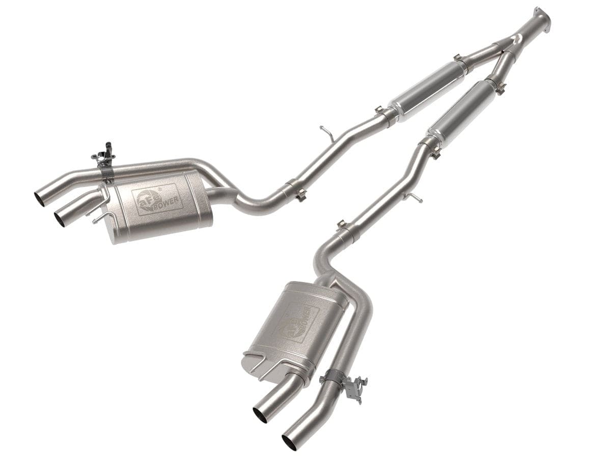 Gemini XV 3 IN to 2-1/2 304 Stainless Steel Cat-Back Exhaust System w/ Cut-Out | ML Performance Car Parts