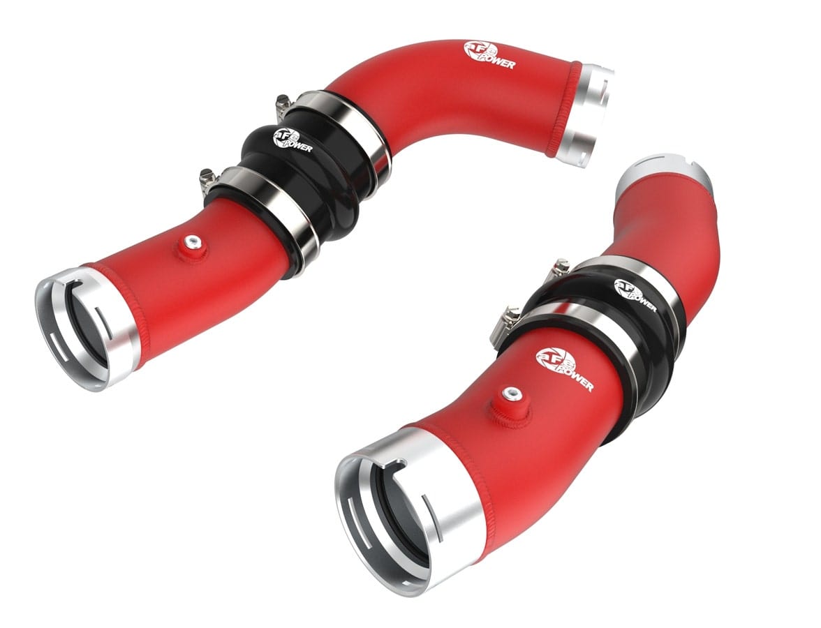 BladeRunner 2-1/2 IN & 3 IN Aluminum Hot and Cold Charge Pipe Kit Red | ML Performance Car Parts