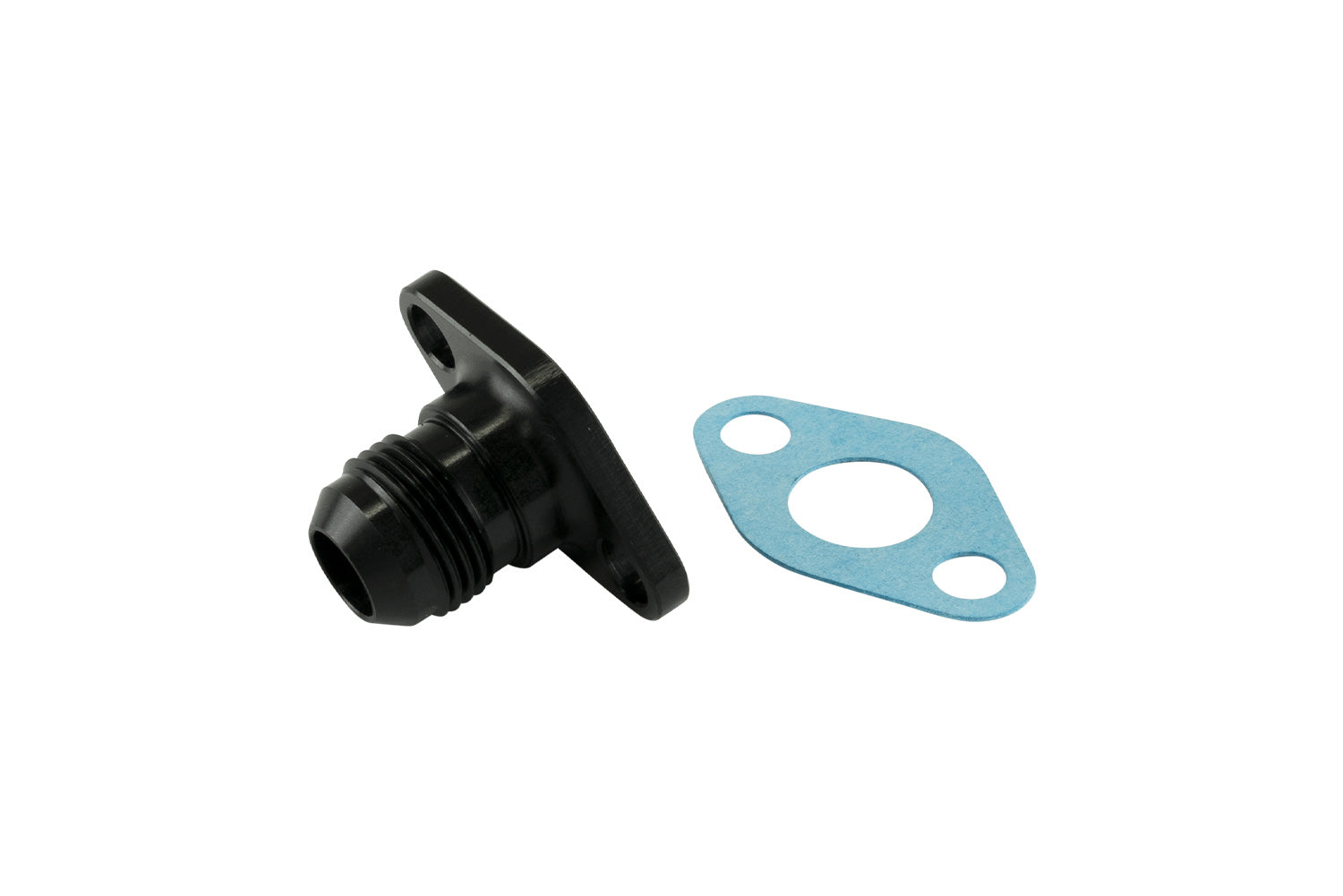 38.1mm 10AN Oil Drain Black | ML Performance Car Parts