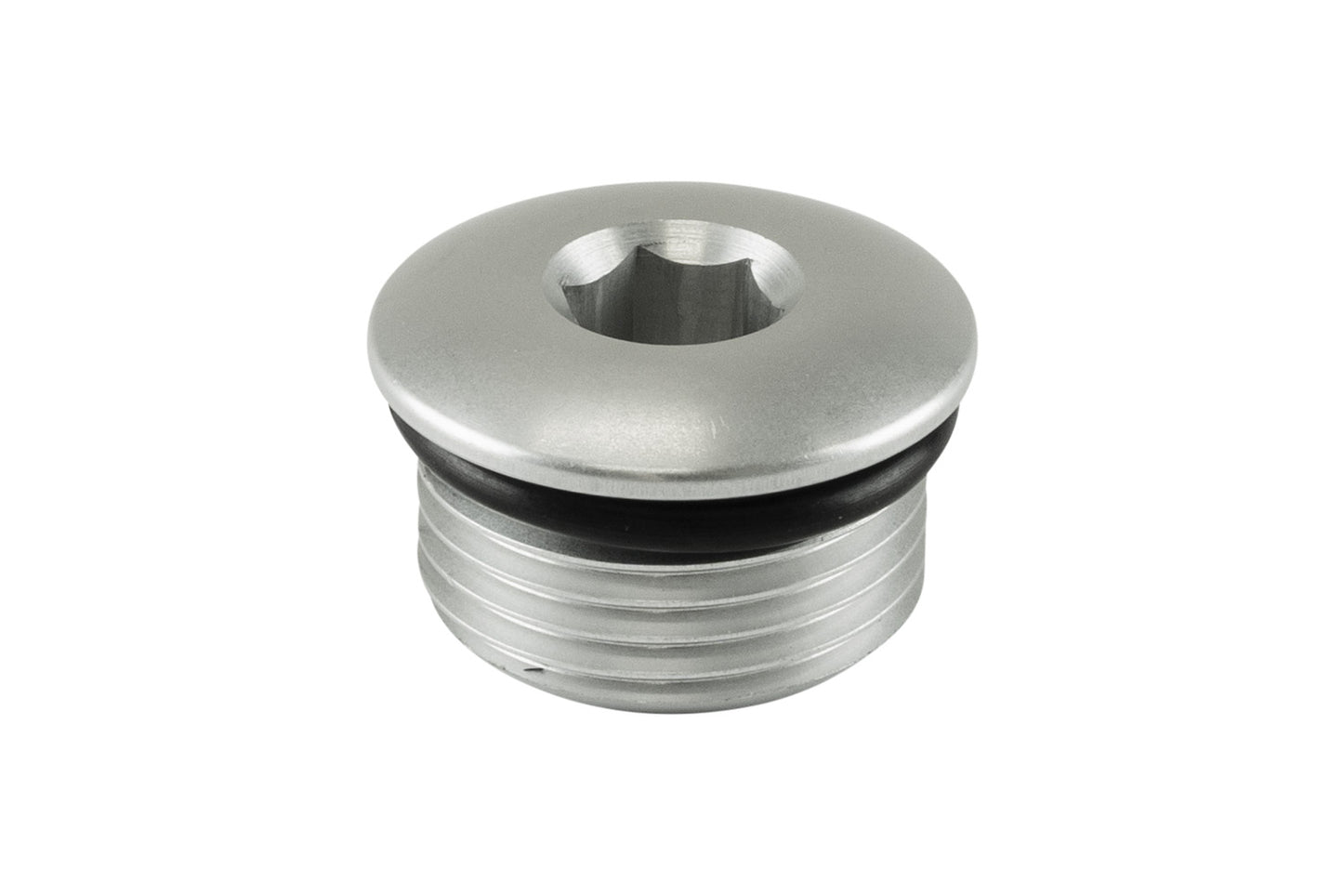 Fitting -12 AN ORB Blank - Silver | ML Performance Car Parts