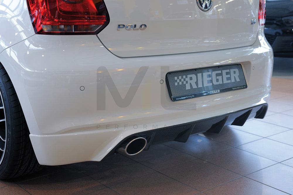 Rieger 00099796 VW 6R Polo Mk6 Rear Diffuser 1 | ML Performance UK Car Parts