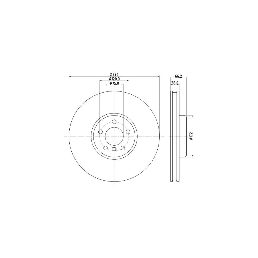 Hella 8MP 376 800-614 Water Pump