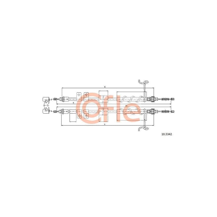 Cofle 92.10.5342 Hand Brake Cable