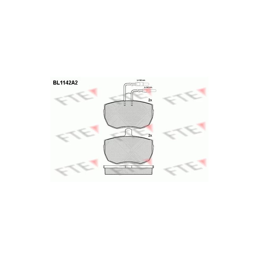 Fte BL1142A2 Brake Pad Set | ML Performance UK Car Parts