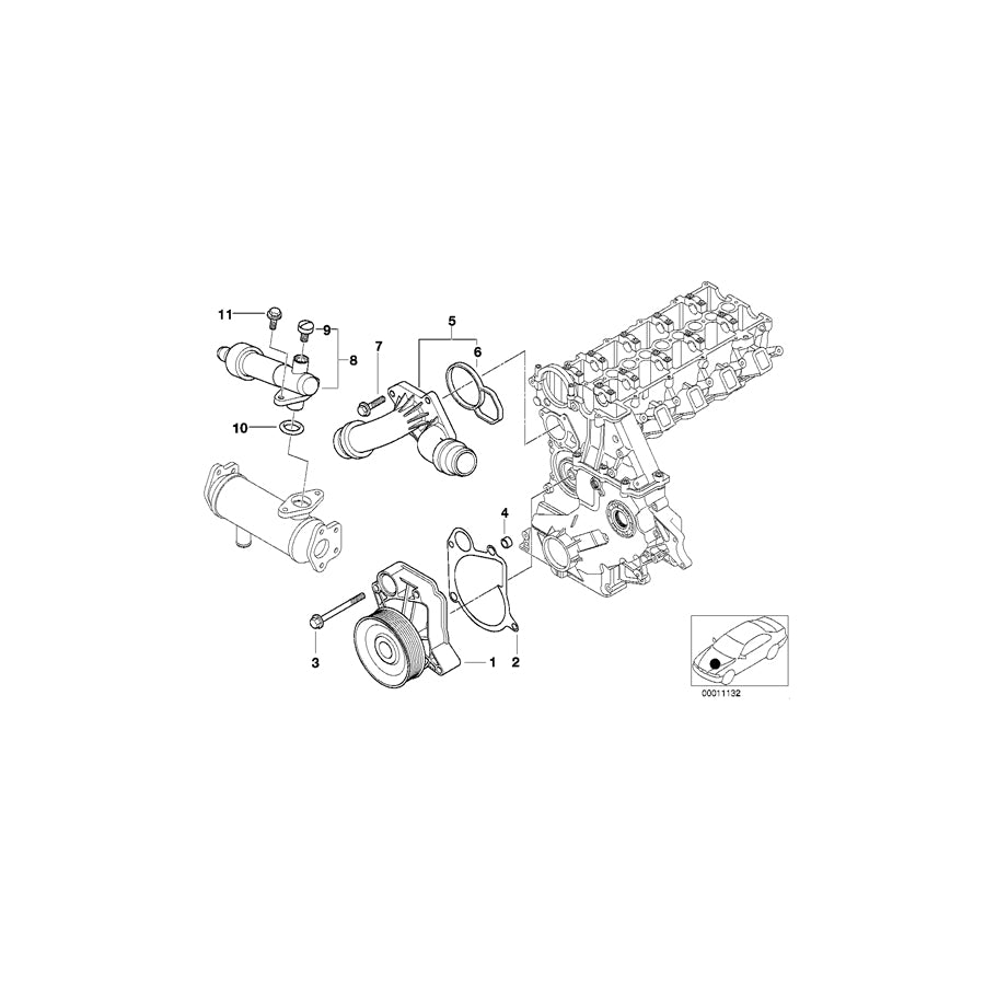 Genuine BMW 11532247022 E46 E39 Profile-Gasket (Inc. 318d, 520d & 320d) | ML Performance UK Car Parts