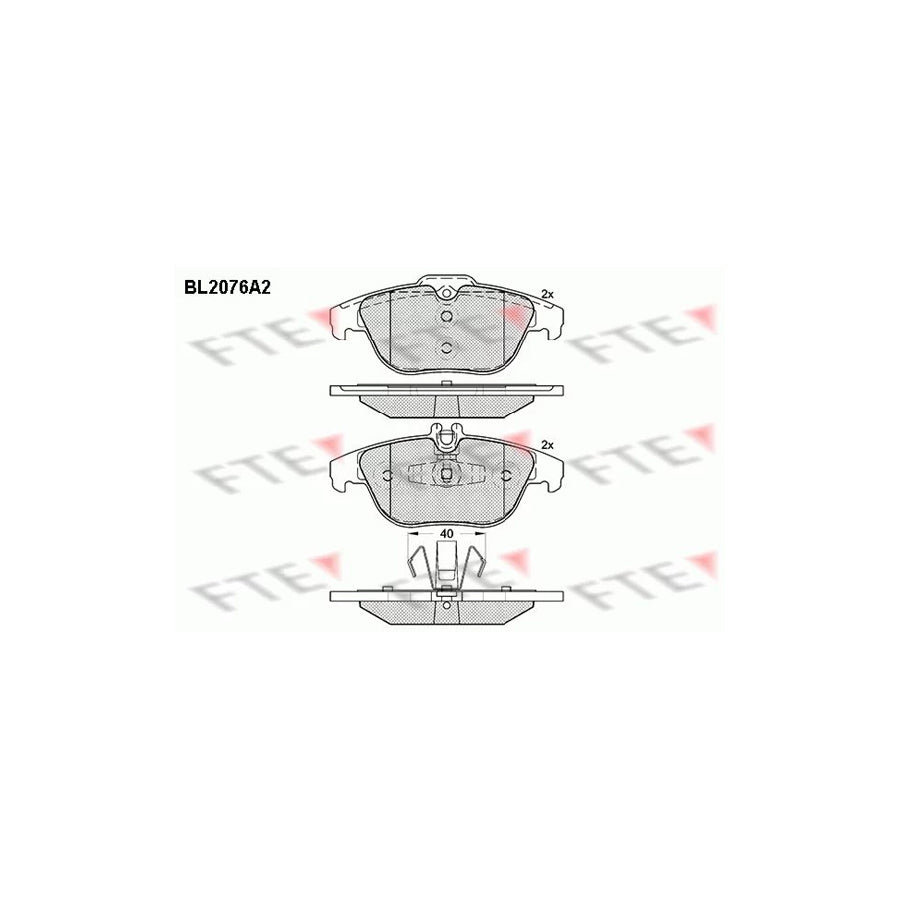 Fte BL2076A2 Brake Pad Set | ML Performance UK Car Parts