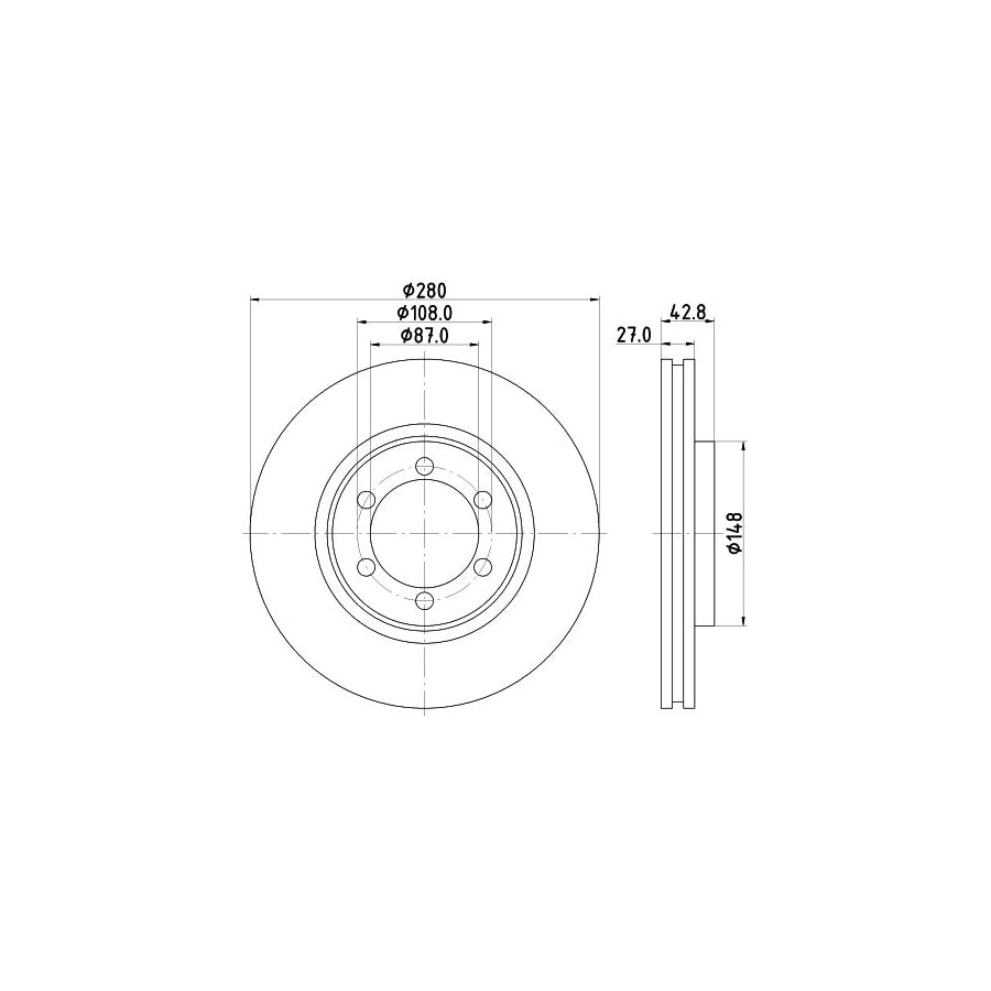 Hella 8MP 376 800-591 Water Pump