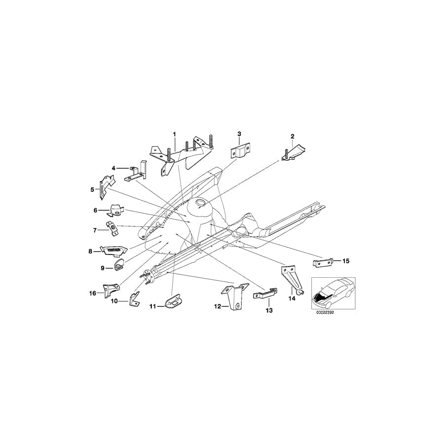 Genuine BMW 41141977360 E36 Ignition Coil Support (Inc. 316i, 318ti & 318is) | ML Performance UK Car Parts