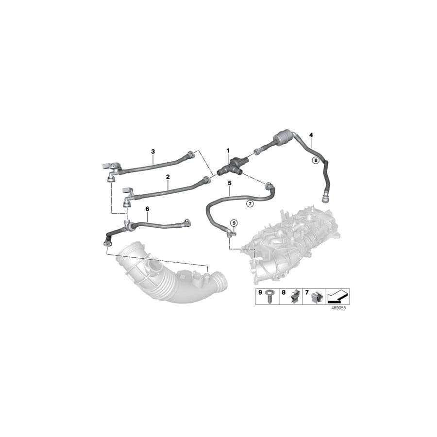 Genuine BMW 13908672524 G15 G16 G31 Fuel Tank Breath.Line With Resonator (Inc. 740LiX, 740Li & 540iX) | ML Performance UK Car Parts