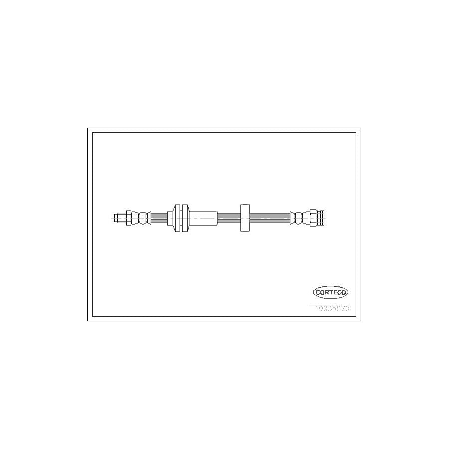 Corteco 19035270 Brake Hose For Fiat Ducato | ML Performance UK