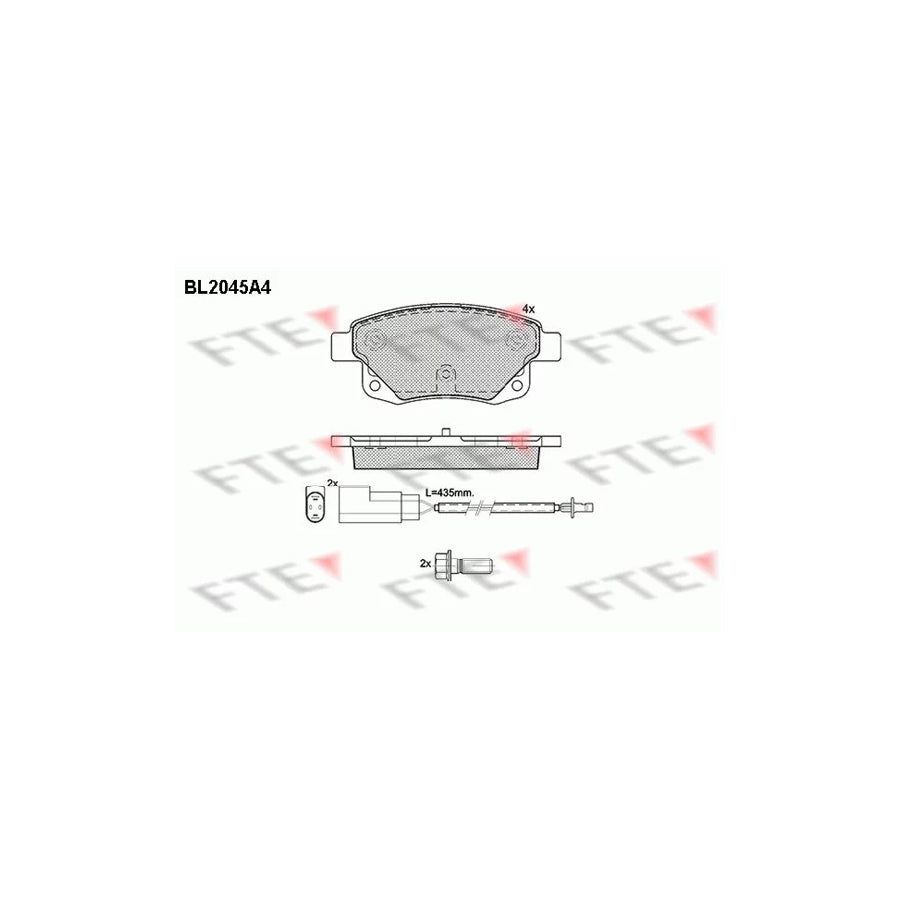 Fte 9010631 Brake Pad Set | ML Performance UK Car Parts