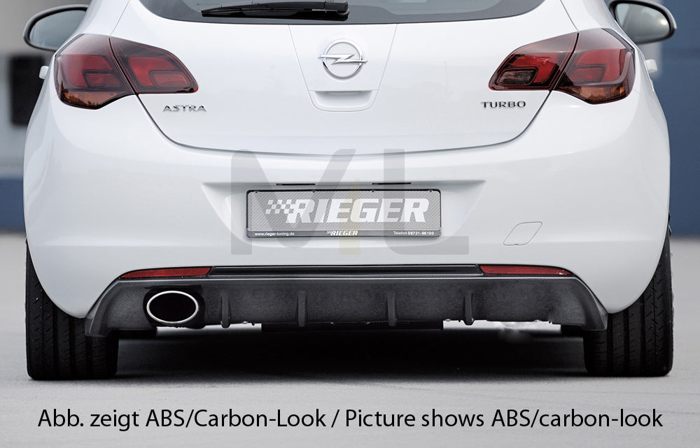 Rieger 00051317 Opel Astra J Rear Diffuser 2 | ML Performance UK Car Parts